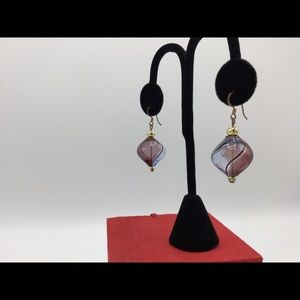 Hand Blown glass earrings